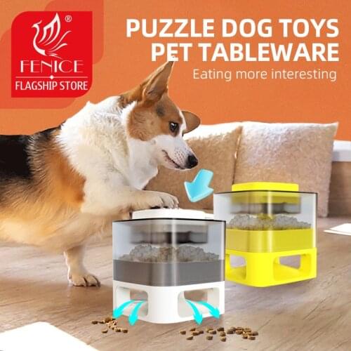 Pet Bowls Dog Food Feeder Catapult Pet Slow Press Feeder Leaker Bullet Food Dispenser Feeding Device Dog Puzzle Leaking Food Toy
