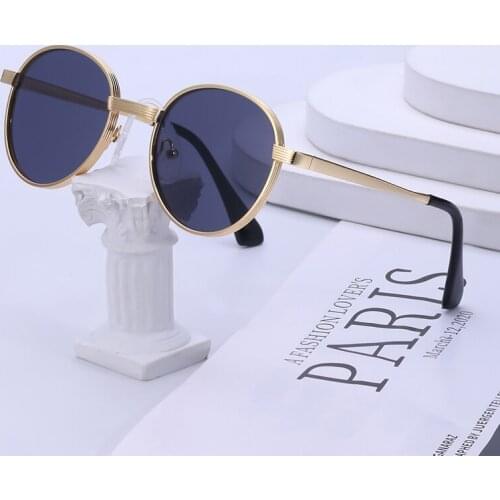 2021 new small round frame sunglasses ladies European and American retro sunglasses men