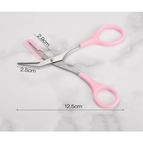 ATOMUS Eyebrow Trimmer Scissors Comb Remover Makeup Accessories Hair Removal Shaping Grooming Tesoura Sobrancelha Eyelashes