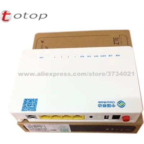 10Pcs onu gpon zte fiber optic modem F663N 3FE+1GE+1Tel+USB+Wifi