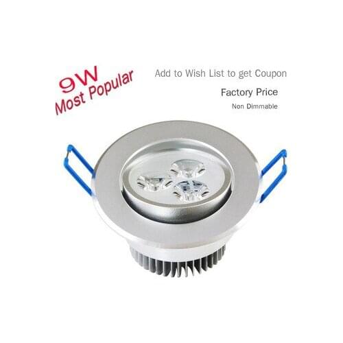 9W 3x3W AC100-245V LED Downlight Recessed Light No Dimmable Cool White Warm White LED Lamp For Home Decration Indoor Lighting