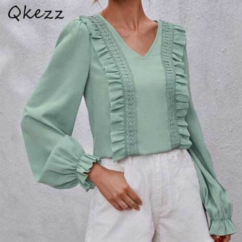 Qkezz Womens Office Shirts