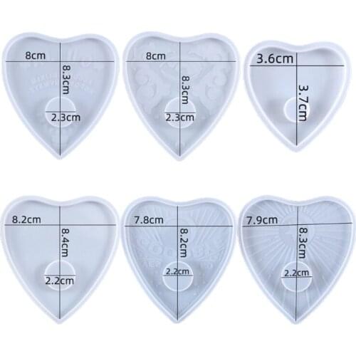 Crystal Epoxy Resin Mold Divination Tray Psychic Board Casting Silicone Mould W0YA