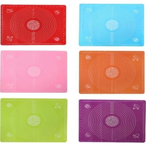 50*40CM Silicone Kneading Pads Double Scale Non-stick Surface Dough Pad Kitchen Cooking Tools Pastry Bake Rolling Mat Roll Sheet