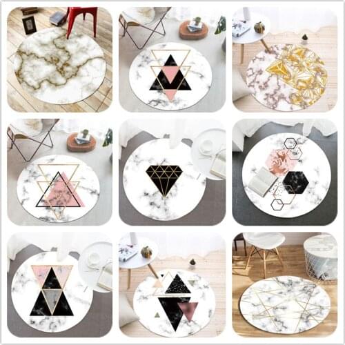 Modern Simple tatami floor mat Marble stripe series round area rug/carpets for living room Bedroom bedside blanket tapis salon