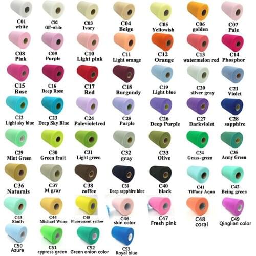 Tulle Roll Spool 6"x100yd Wedding Netting Sheer Decor Banner Garland Tassel Chair Bow Sash Diy Tutu Skirt Fabric Gift Craft Wrap