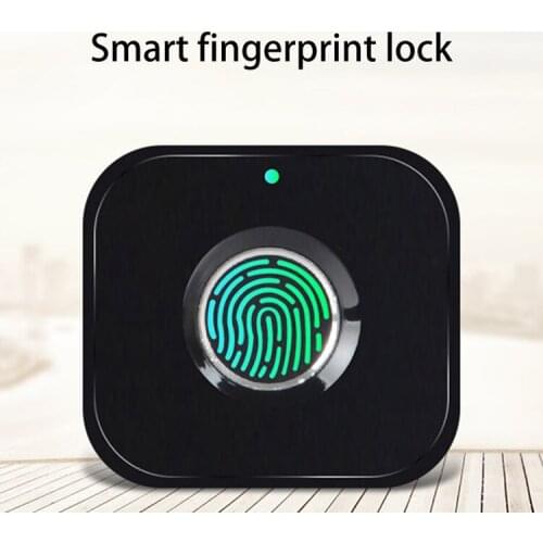 Golden Security Keyless USB Rechargeable DrawerLock Fingerprint Smart Padlock Quick Unlock Zinc alloy Metal Self Developing Chip
