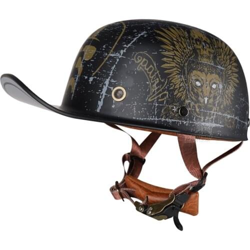 Vintage Motorcycle Helmet Retro Men Motorbike Moto Riding Helmet Protection Gear Scooter Biker Racing Helmet Casque Casco Unisex