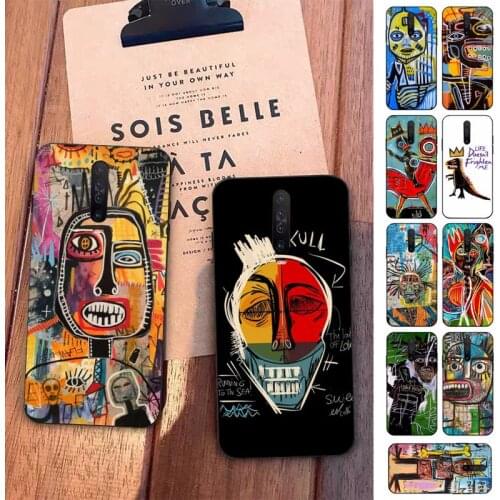 Yinuoda Jean Michel Basquiat Art Graffiti Phone Case for Redmi 5 6 7 8 9 A 5plus K20 4X S2 GO 6 K30 pro