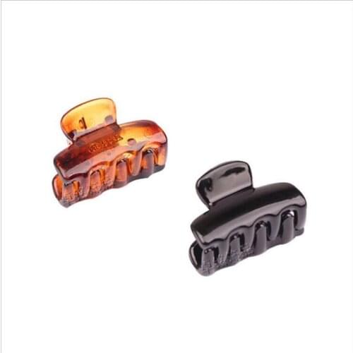 2.8*1.8CM Mini top clips for girls quality PS bright color plastic hair claws wholesale lady children hair clips 12pcs/lot