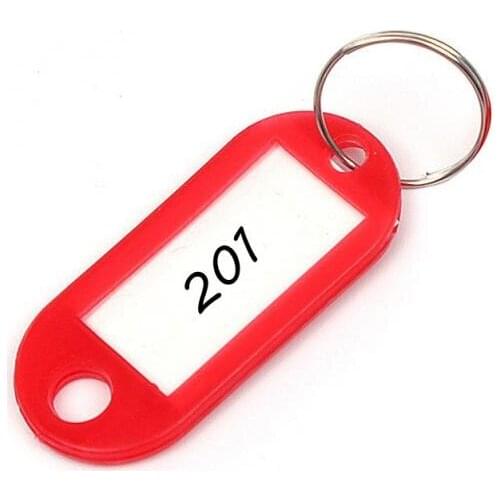 1/10/20pcs Plastic Key Card Token Luggage Tag Hotel Hotel Number Classification Card Keychain Multicolor Plastic Key Tags