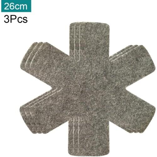 1/3pcs For Stacking Pan Protector Divider Pad Anti Scratch Table Non Woven Fabric Heatproof Pot Holder Home Practical Hotel
