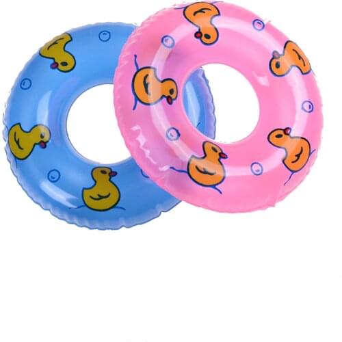 1 Pcs Swimming Buoy Lifebelt Ring For Babi Doll Accessories For Monster Toys Dolls,Baby Toys Best Gift Pink Blue