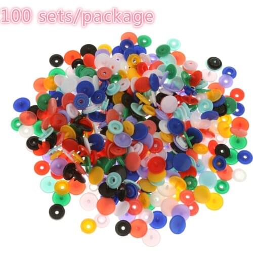 100 sets/package T3 color plastic snap button snap baby clothes dark buckle baby button raincoat button