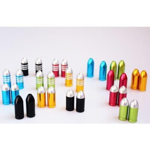 Bicycle Anti-dust Cover both Schrader valve Anodized Dust Cover MTB Road Bike Tyres Wheel Tire AV Valve Cap 2pcs