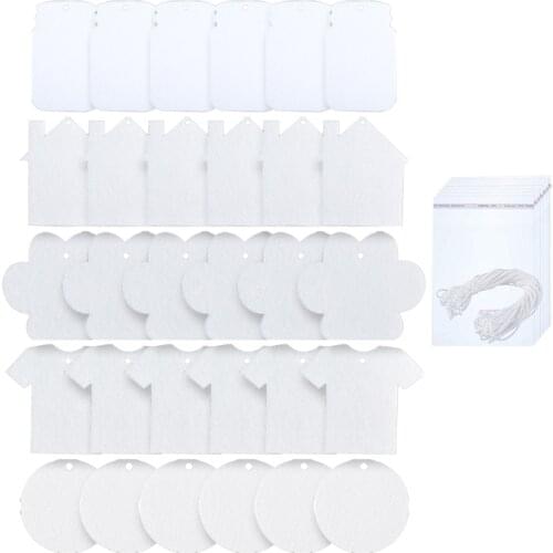 30 Pcs Felt Air Freshener with Elastic Cord for Home Car Decoration