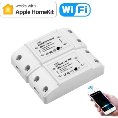 4 /2/1 PCS a Pack WIFI Switch Relay Smart Home Module Homekit 2.4GHz 110V 220V Universal Breaker Smart home For LED Lamp