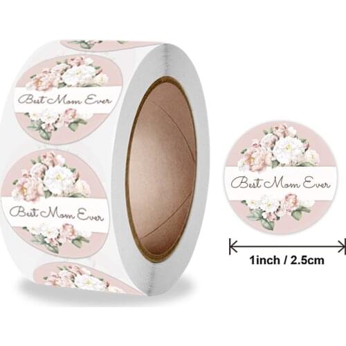 500pcs Heart Shape Mothers Day Gift Stickers with Hearts Thank you Label stickers for Mothers Day Greeting Card Envelope