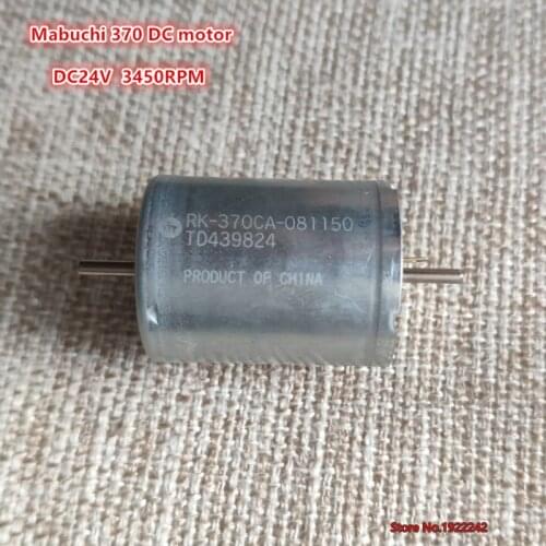 Brand new Mabuchi double output shaft 370 DC motor RK-370CA 12V 24V slow speed 10mA small current printer motor carbon brush