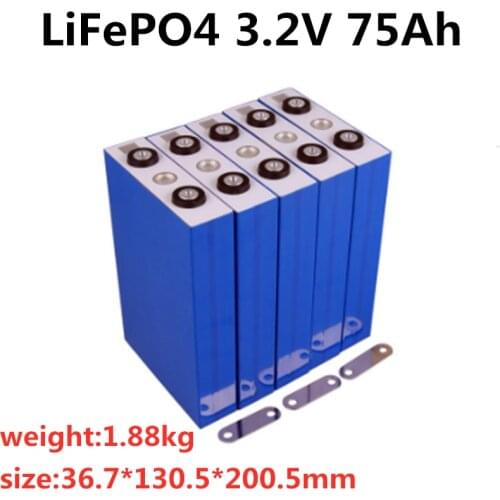 GTK High discharge high capacity 3.2v 75Ah Lifepo4 battery Lithium-iron Phosphate Battery for motorscycle and electric vehicle