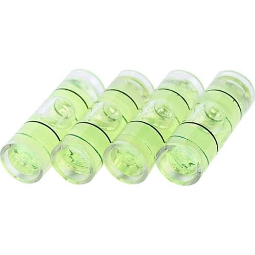 4 Pcs Acrylic Tube Bubble Spirit Level Vial Measuring Instrument D 8Mm L 22Mm