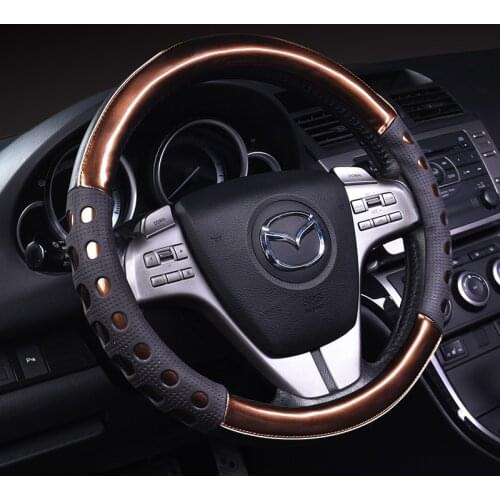 For Mazda 2 3 6 Axela Atenza Demio CX-3 CX-4 CX-5 CX5 CX 5 CX-7 CX-9 Car Steering Wheel Cover pu Leather Auto Accessories