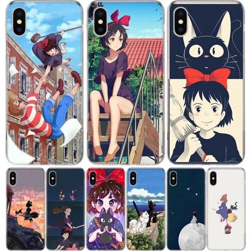Kikis Delivery Service Cover Phone Case For Iphone 11 12 Mini Pro 7 6 X 8 6S Plus XS MAX + XR 5S SE 10 9 Art TPU Coque Capa She