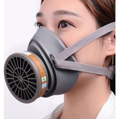 Smoke Gas Mask Protective Respirator Painting Welding Chemical Toxic Gases Canisters Anti-Dust Activated carbon Filter