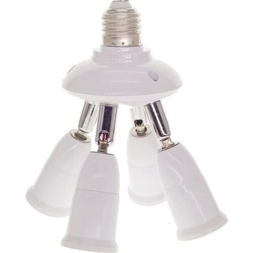 E27 Splitter 3/4/5 heads Adjustable E27 To E27 Lamp Base LED Bulb Adapter Converter Lamp Holder Socket