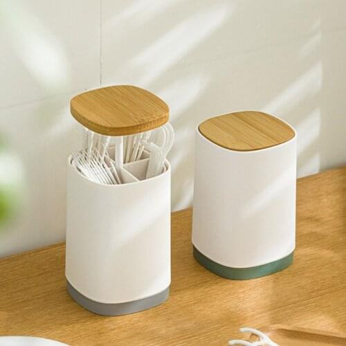 E7CC Toothpick Holder Dispenser Automatic Open Toothpick Dispenser for Home Kitchen Restaurant Thickening Toothpick Container