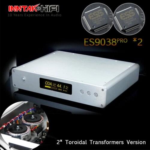 Hi-Fi Dual ES9038 ES9038PRO DAC Support Amanero USB DSD DOP / 32bit 384K / Bluetooth 5.0