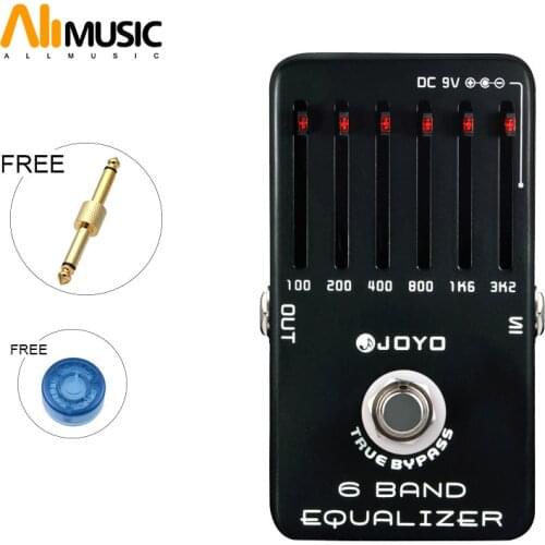 JOYO JF-11 6 Bands Guitar EQ Pedal Equalizer Guitar Effects Pedal Stompbox Adjust low middle high frequency True Bypass