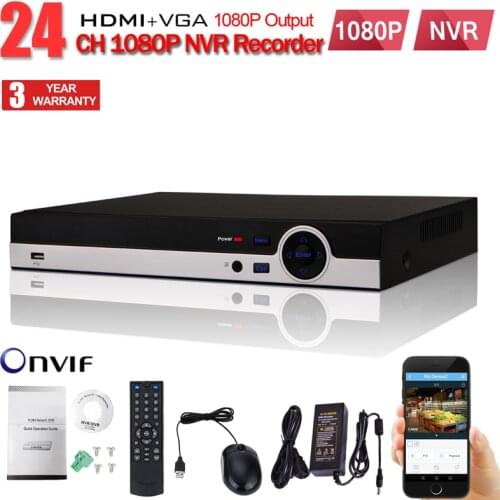 ONVIF HI3535 FULL HD 1080P CCTV NVR 24CH Surveillance Video Recorder 32CH 960P NVR Motion Detect FTP 3G Wifi Function 2SATA Port