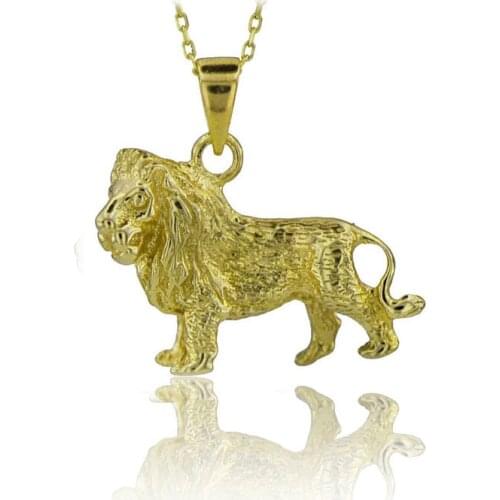 Lion Necklace 925 Sterling Silver Safari Lover Necklace