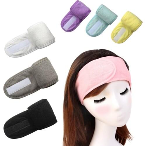 Multicolor New Wash Face Hairband Makeup Toweling Soft Multipurpose Girl Headbands Fashion Hair Accessories for Women Pure Color