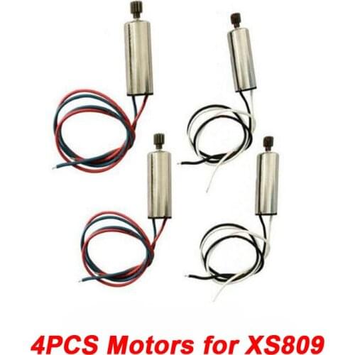 2/4PCS RC Drone XS809 Motor Engine Spare Part for Visuo XS809HW XS809W XS809 RC Quadcopter CW CCW Motor A B Accessory