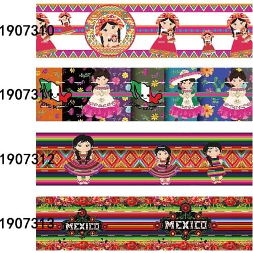 FLRARibbon 3 inch mexican flower dolls liston