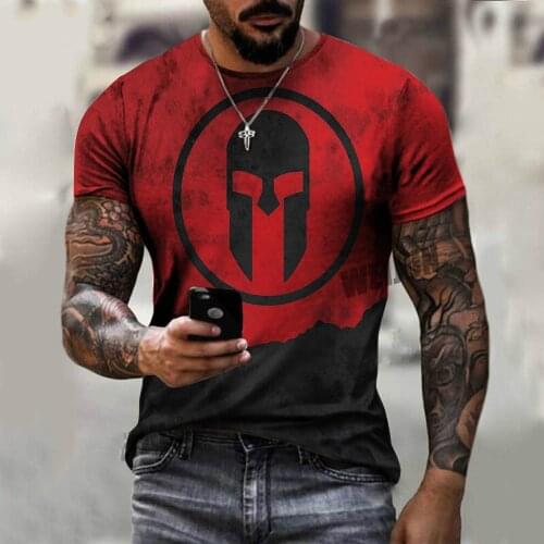 2021The Head Plus Size 2021 Mens 3D T-shirt Summer Breathable All-match Casual Short Long Sleeve T-Shirt Hot Thin Style