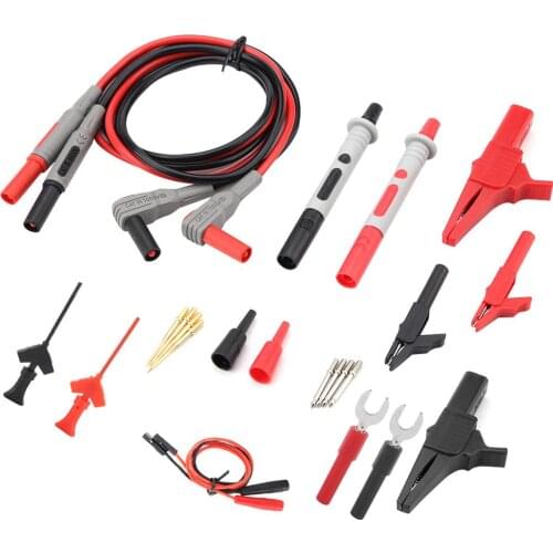 ANENG P1300D Electronic Digital Multimeter Test Leads with Crocodile Clips Replaceable Probe Tips Set