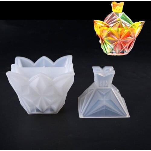 New DIY Crystal Epoxy Resin Mold Storage Box Mold Cut Mold Jewelry Making Tools Gift Box Monkey Dilicone Mold For Resin Decor