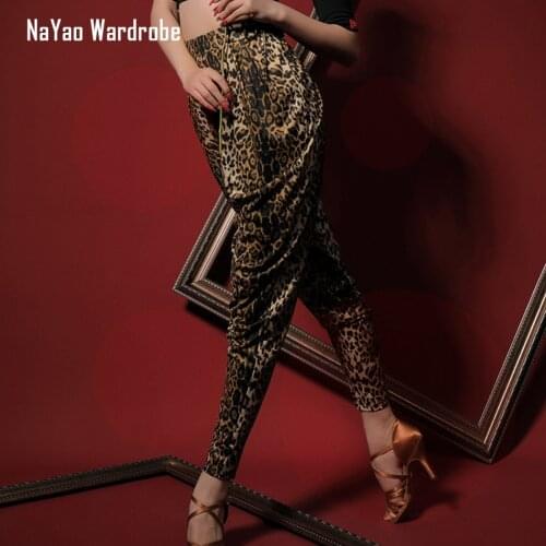 2020 New Latin Dance Dress Women Long Sexy Latin Dance Pants Ballroom Samba Tango Chacha Belly Dancing Performamnce L2122