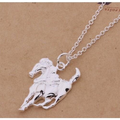 Wholesale High quality silver plated Fashion jewelry chains necklace pendant WN-342