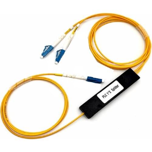 Free Shipping High Reliability6pcs/lot Fiber Optic FBT Splitter LC/UPC Connector 1x2 SM 1310/1550nm