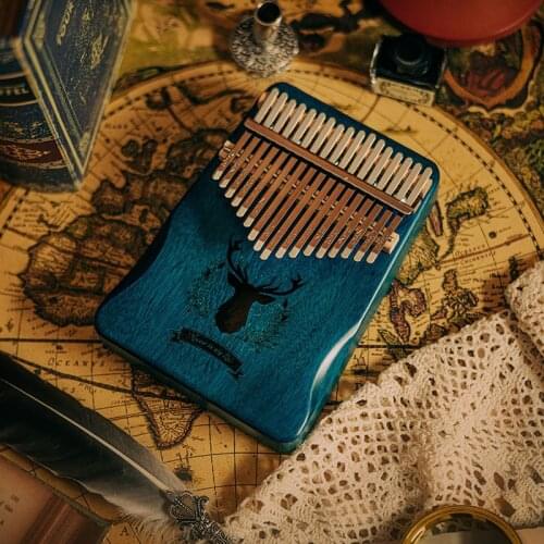 Kalimba 17 Keys Thumb Piano High Quality Handguard Wood Mahogany Mbira Body Musical Instruments Kalimba Piano Creative Music Box