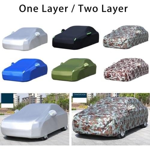Full Car Cover Breathable Windproof Scratch Resistant Outdoor for Sedan Trucks