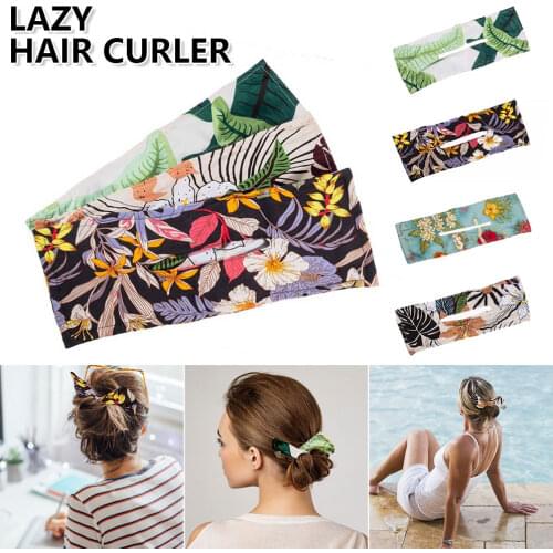 Women Girls Hair Twist Styling Headband Summer Knotted Print Hair Accessories Multicolor French Stylish Deft Bun Vintage Party