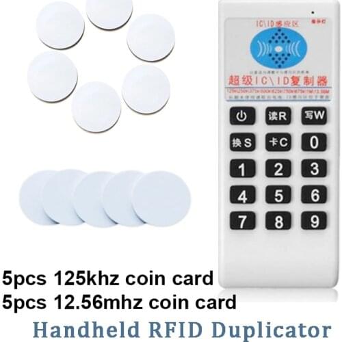 Handheld RFID Duplicator NFC Reader 125Khz T5577 Writer 13.56Mhz UID Smart Chip Card Key Cloner Programmer Copier