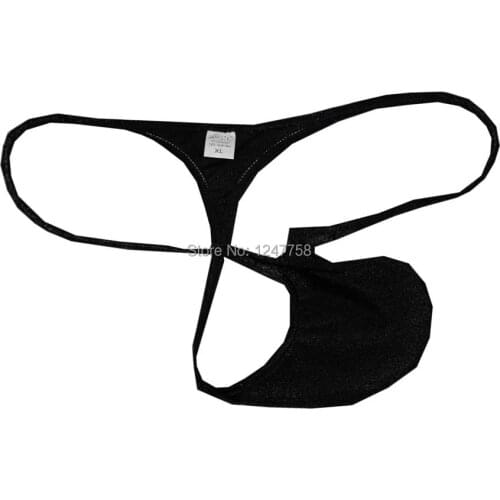 Sexy Mens Shiny Micro G-String Thongs Underwear Sexy Swimwear Bikini Pants Pouch T-back
