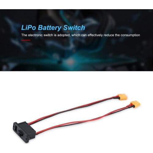 Heavy Duty High Current Battery Harness XT60 Plug to JR Connector On/Off Power Switch Car Model Set for RC Car Boat