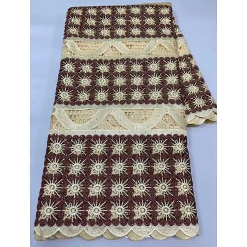 High Quality African Lace Fabric With Stones Colorful French Tulle Lace Guipure Cord Lace Nigerian Lace Fabric For Wedding 5Y